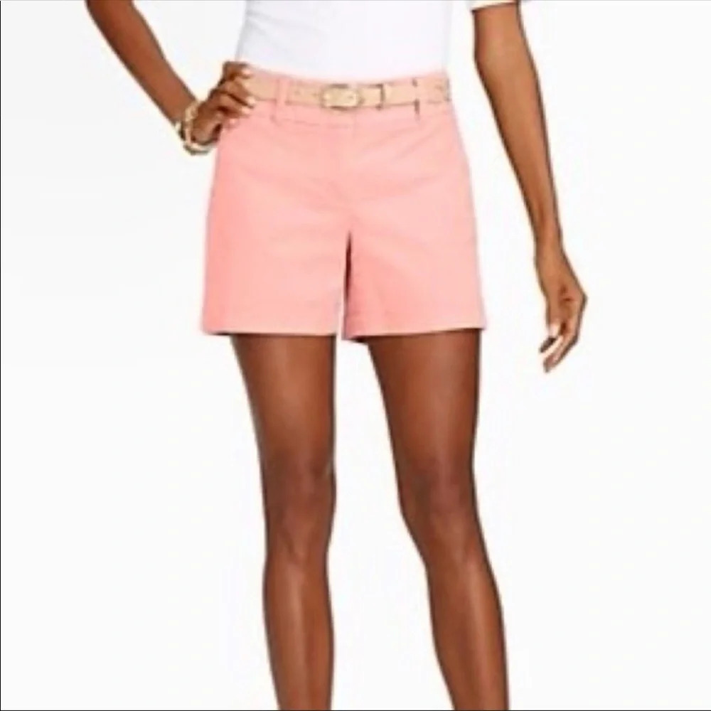 Talbots 6 Petite yellow summer chino shorts